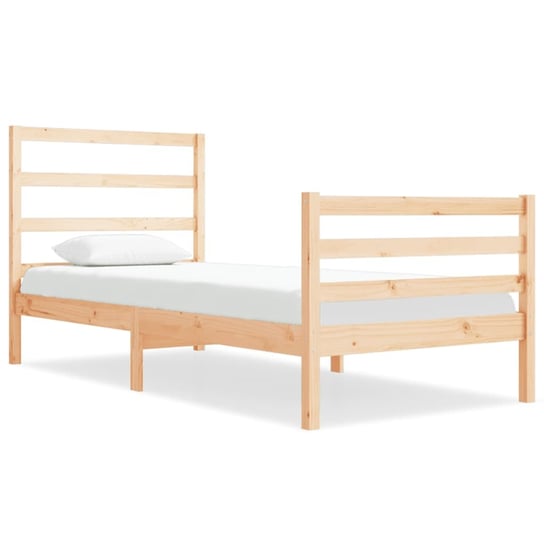 Prosta i elegancka rama łóżka z litego drewna sosn Inna marka