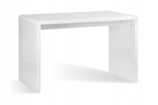 Proste białe biurko Bise wysoki połysk design MDF Unique