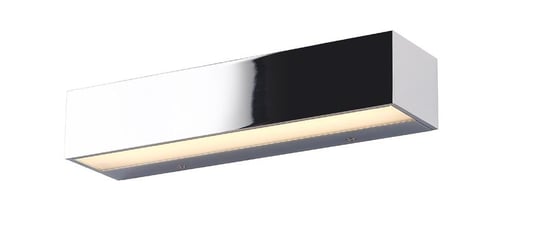Prostokątna LAMPA ścienna KROM W0225 Maxlight kinkiet OPRAWA metalowa LED 8,6W 3000K belka listwa chrom biała MaxLight