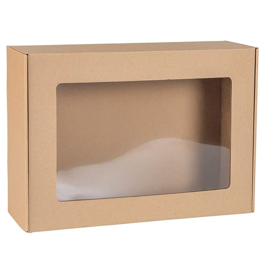 Prostokątne Pudełko Fasonowe Z Okienkiem, Pudełko Prezentowe 45X30X10 Cm X1 sarcia.eu