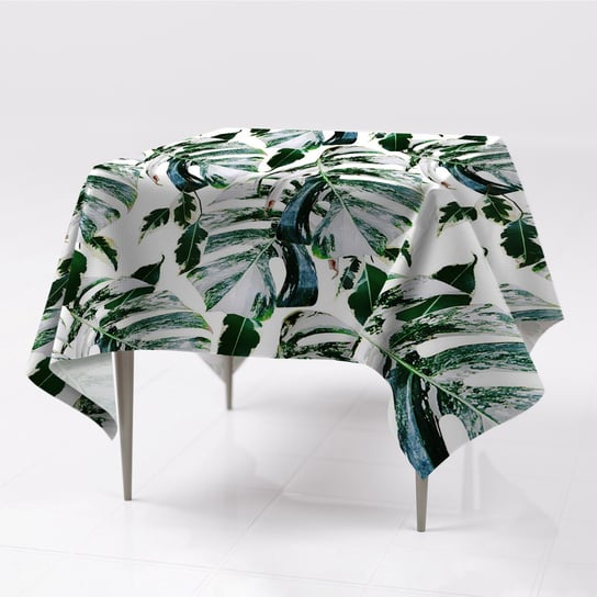 Prostokątny gładkie obrusy kolory Liście palmy eko, Fabricsy, 150x150 cm Fabricsy