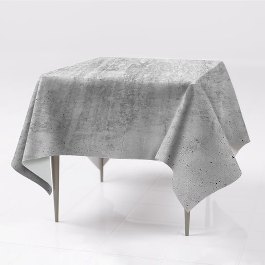 Prostokątny gładkie obrusy kolory Szary beton eco, Fabricsy, 150x150 cm Fabricsy