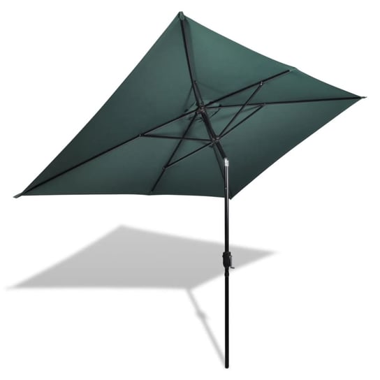Prostokątny parasol ogrodowy VIDAXL, zielony, 200x300 cm vidaXL