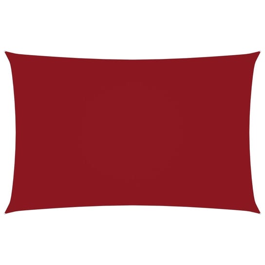 Prostokątny żagiel ogrodowy, tkanina Oxford, 2x4,5 m, czerwony vidaXL