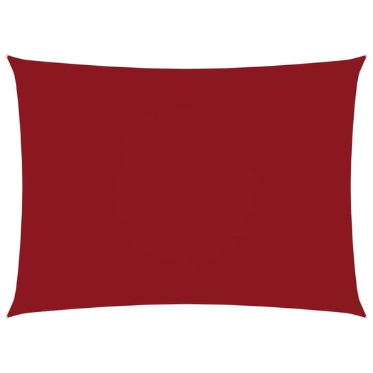 Prostokątny żagiel ogrodowy, tkanina Oxford, 3x5 m, czerwony vidaXL