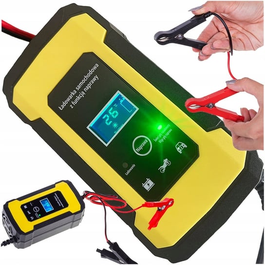 Prostownik AUTOMATYCZNY z Funkcją NAPRAWY LCD 12V 6A akumulatorowy Inna marka