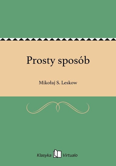 Prosty sposób - ebook epub Leskow Mikołaj S.