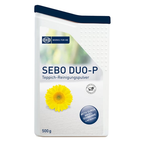 Proszek do czyszczenia dywanów wykładzin i tapicerki SEBO DUO-P CLEAN BOX 0,5kg SEBO