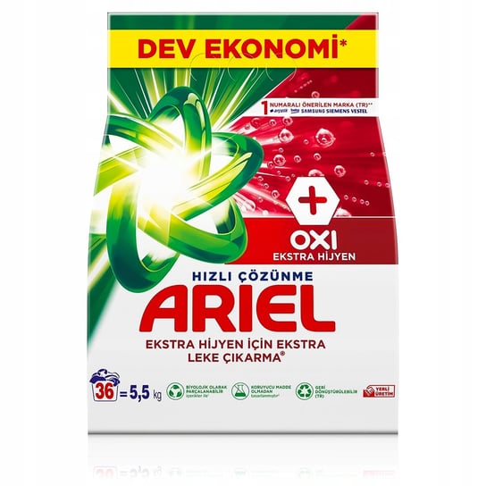 Proszek Do Prania Białego Ariel Ultra Oxi Ekstra Higiena 5,5 Kg Ariel
