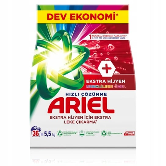 Proszek Do Prania Do Koloru Ariel Ultra Oxi Ekstra Higiena 5,5 Kg Ariel