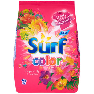 Proszek do prania kolorowych tkanin SURF Color Tropical Lily & Ylang Ylang, 2,8 kg Unilever
