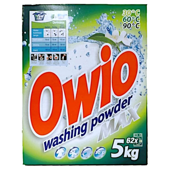 Proszek do prania OWIO Uniwersalny 62 prania 5 kg Inny producent