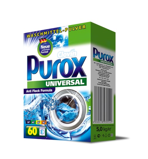 Proszek do prania Purox Universal 5 kg karton Purox
