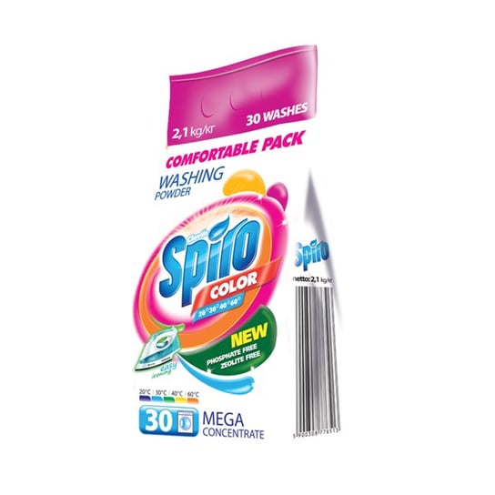Proszek do prania SPIRO Color, 2,1 kg, 30 prań Spiro