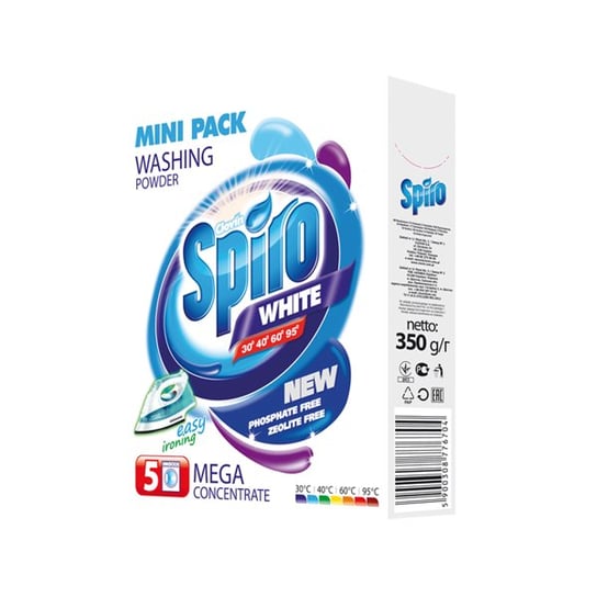 Proszek do prania SPIRO White,  350 g, 5 prań Spiro