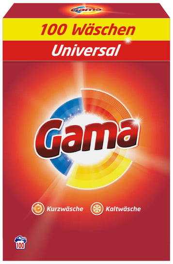 Proszek do prania tkanin białych i kolorowych GAMA, 6,5 kg, 100 prań GAMA