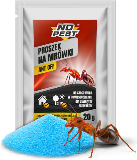 Proszek NO PEST na Mrówki 20g Preparat Formuła Środek na Mrówki Mrowiska i Gniazda Mrówek NO PEST