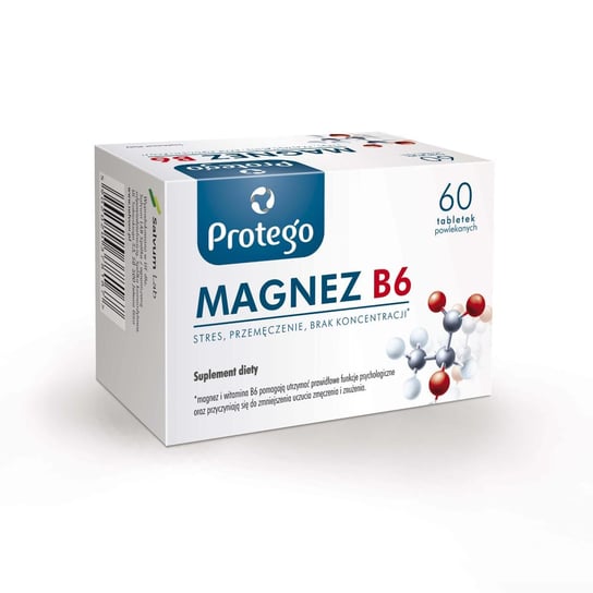 Protego Magnez B6, suplement diety, 60 tabletek Protego