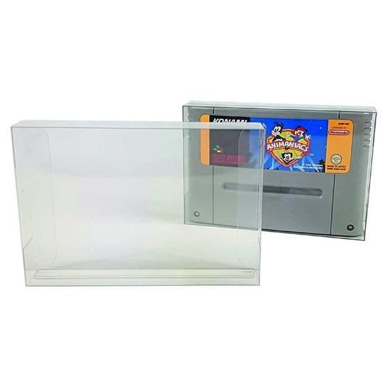 Protektor, Pudełko Ochronne SNES - Kartridż, Bezbarwne STANDARD Invisible Black