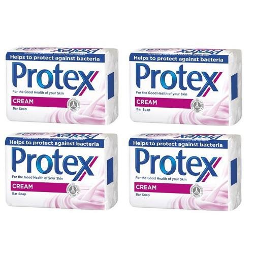 Protex, Zestaw 4x, Mydło antybakteryjne, Cream, 90 g Protex