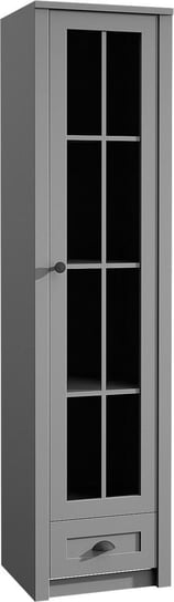 Prowansja Grey W1S - witryna 1 drzwiowa 1 szuflada Gała Meble