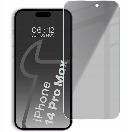 Prywatyzujące szkło hartowane Bizon Glass Clear Shadow do iPhone 14 Pro Max, przyciemniane Bizon