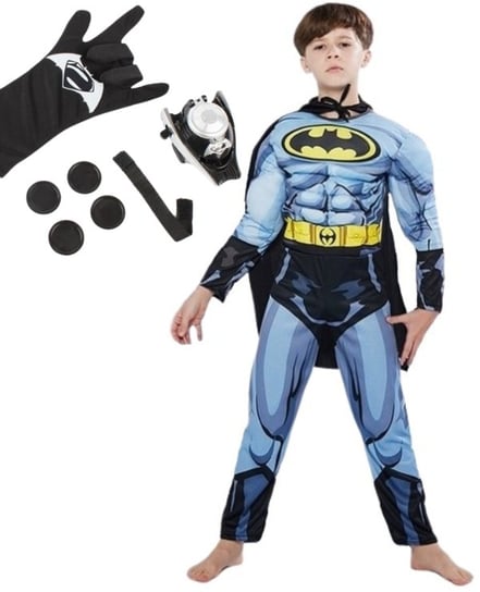 Przebranie Batman Superbohater 110/116 Z Metki S Strzelająca Rękawica Hopki