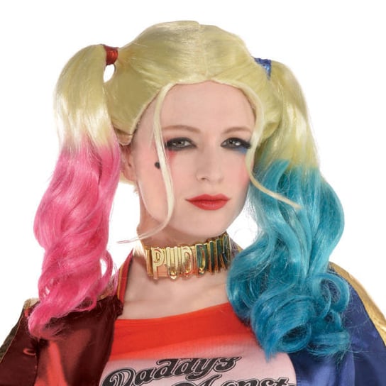 Przebranie, peruka Harley Quinn AMSCAN