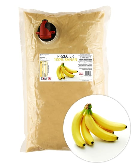 Przecier bananowy - Pulpa bananowa 100% 2L Tłocznia Szymanowice
