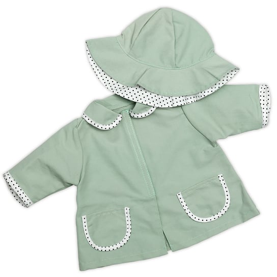 Przeciwdeszczowa kurtka i czapka dla lalki 45 cm S Inna marka