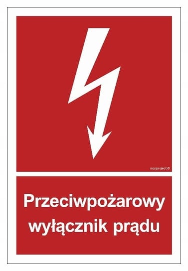 Przeciwpożarowy wyłącznik prądu 10X14,8 PŁYTA FOTO LIBRES POLSKA SP LIBRES