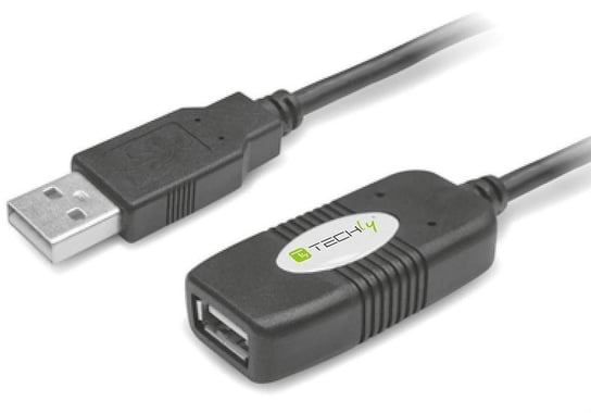 Przedłużacz Techly Kabel Hi-Speed USB 2.0 A-A M/F 10m. Aktywny Techly