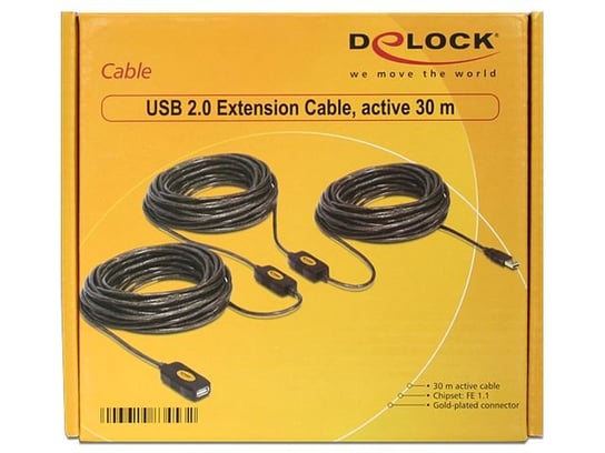 Przedłużacz USB 2.0 Delock, 30 m Delock