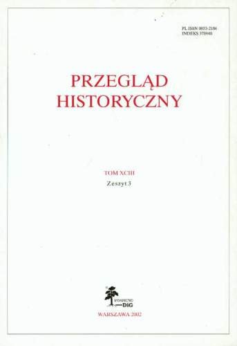 Przegląd Historyczny 3/2002 Opracowanie zbiorowe