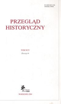 Przegląd Historyczny, Rok 2003, Nr 4 Tymowski Michał