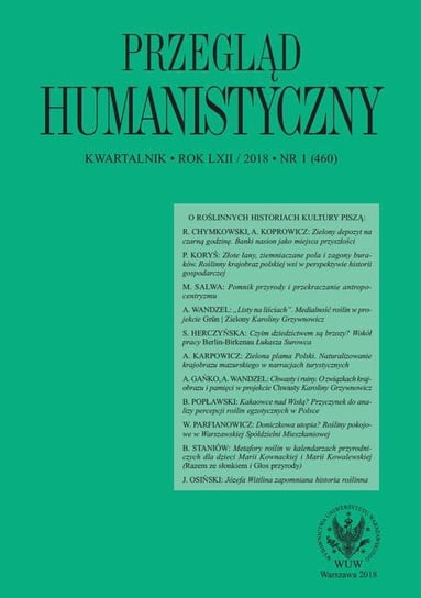 Przegląd Humanistyczny 2018/1 (460) Karpowicz Agnieszka