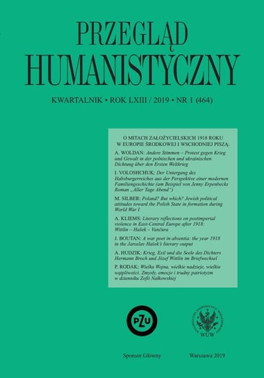 Przegląd Humanistyczny 2019/1 (464) Molisak Alina, Wierzejska Jagoda