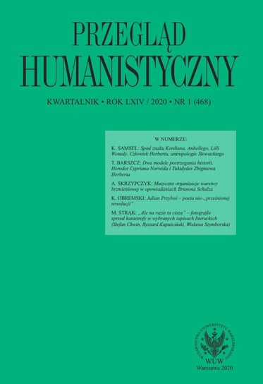 Przegląd Humanistyczny 2020/1 (468) Wójcik Tomasz