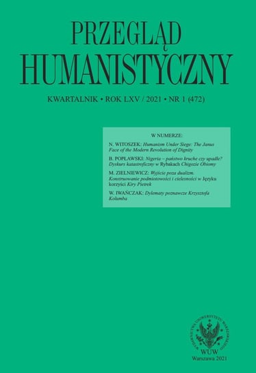 Przegląd Humanistyczny 2021/1 (472) Wójcik Tomasz