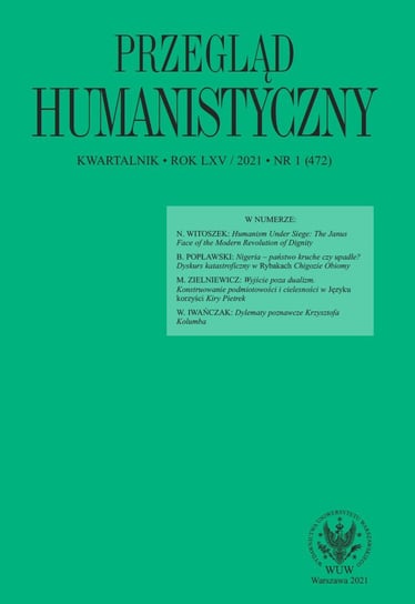 Przegląd Humanistyczny 2021/1 (472) - ebook PDF Wójcik Tomasz