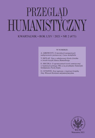 Przegląd Humanistyczny 2021/2 (473) Wójcik Tomasz