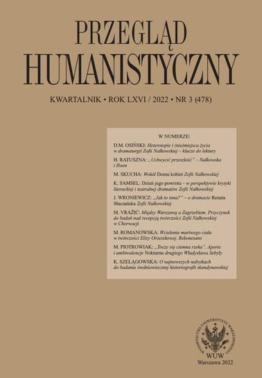 Przegląd Humanistyczny 2022/3 Wójcik Tomasz, Osiński Dawid Maria