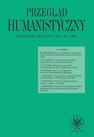 Przegląd Humanistyczny 2023/1 (480) Wójcik Tomasz