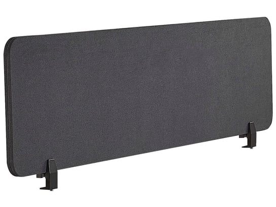 Przegroda na biurko 160 x 40 cm ciemnoszara WALLY Beliani