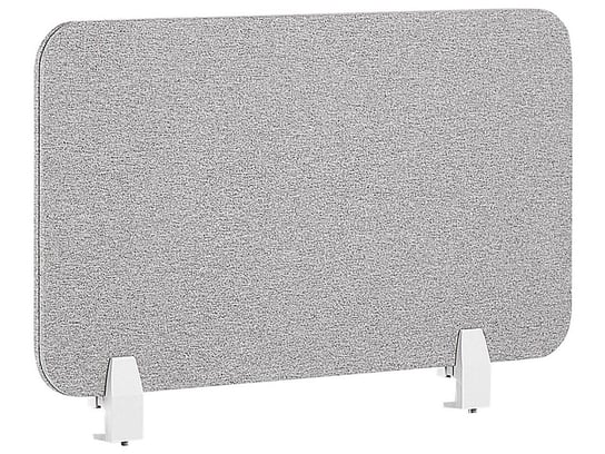 Przegroda na biurko 72 x 40 cm jasnoszara WALLY Beliani