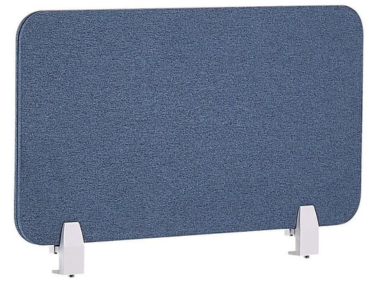 Przegroda na biurko 72 x 40 cm niebieska WALLY Beliani
