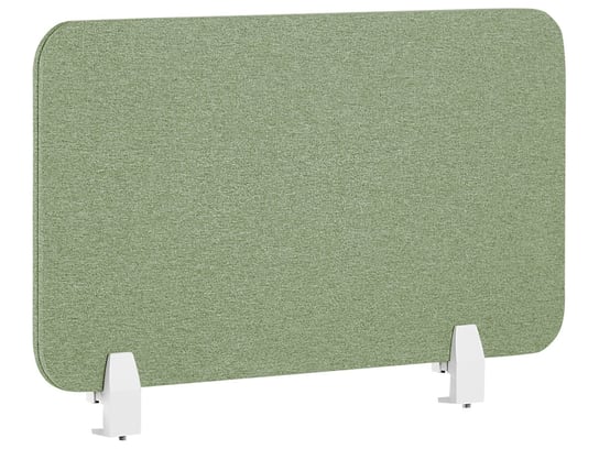 Przegroda na biurko 80 x 40 cm zielona WALLY Beliani