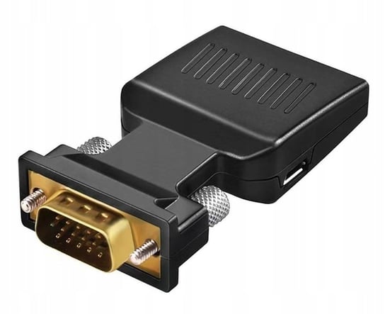 Przejściówka Adapter Konwerter VGA do HDMI + Audio Sh.