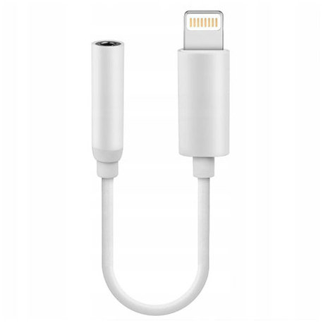 Przejściówka kabel Jack na słuchawki, iPhone adapter, biały EtuiStudio