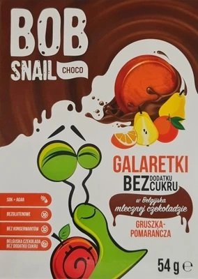 Przekąska Bob Snail galaretka gruszka-pomarańcza w czekoladzie 54 g Bob Snail